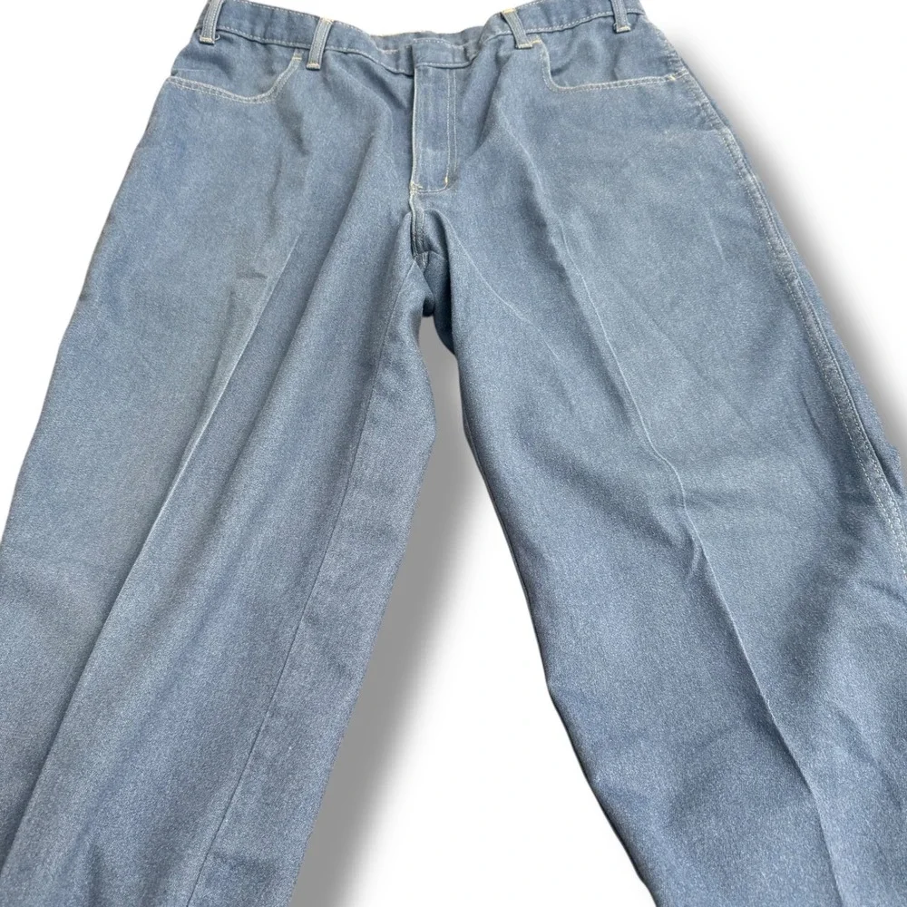 Towncraft Mens Blue Denim Jeans‎ 38x30 (36x30) Straight Leg Classic Fit Cotton